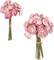 12-Piece Dusty Rose Artificial Ranunculus Flowers – 2 Bouquets of Silk Faux Mini Flowers for Wedding Bouquets, Bridal Shower Decorations, Centerpieces & DIY Floral Arrangements